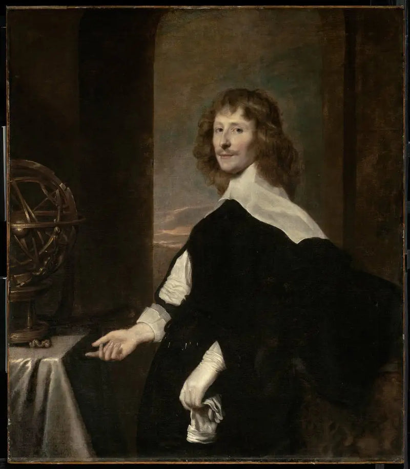 Retrato de um homem com uma esfera armilar - Antoine van Dyck