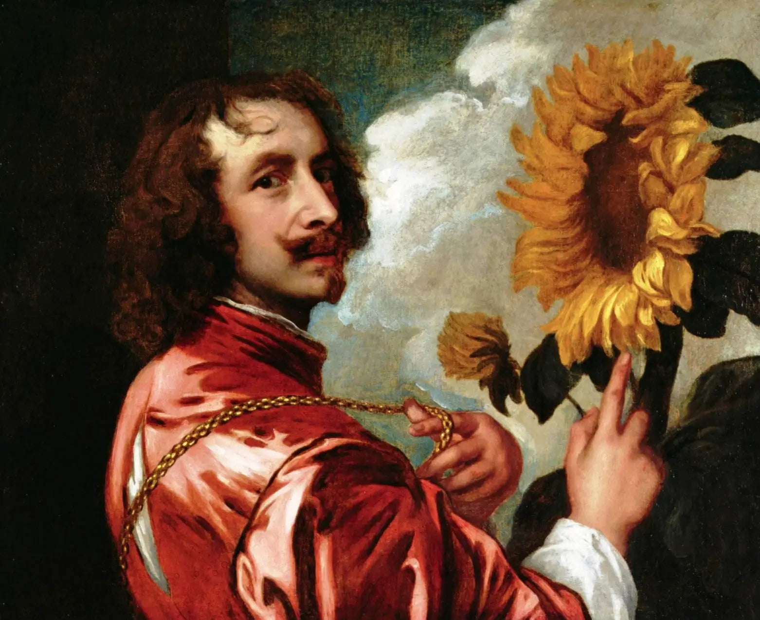 Autoportrait au tournesol - Antoine van Dyck - Alpha Reproduction