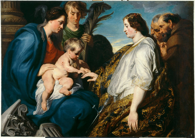 O Casamento Místico de Santa Catarina - Antoine van Dyck