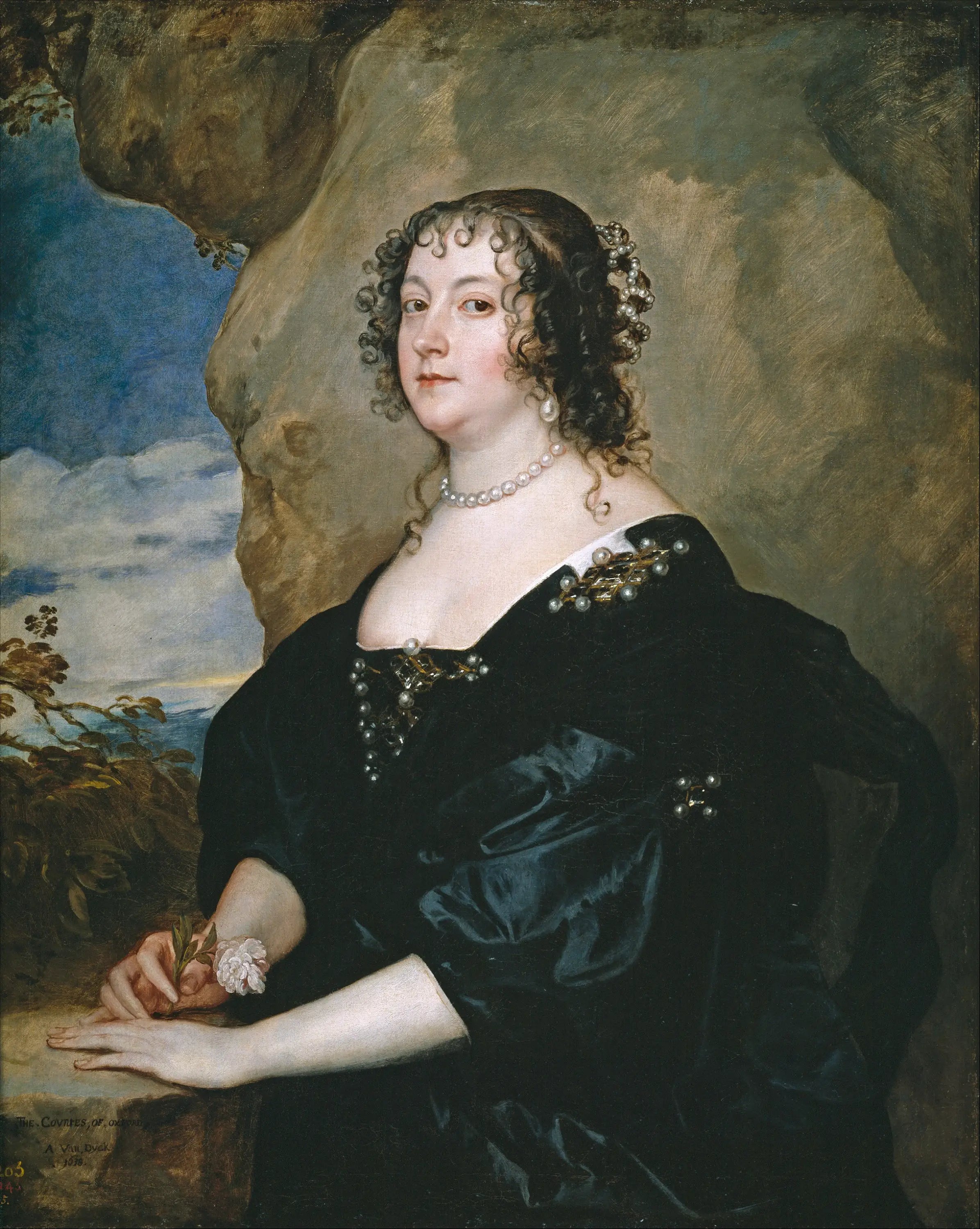 Beatriz van Hemmema comtesse d’Oxford (anciennement appelée Diana Cecil) - Antoine van Dyck - Alpha Reproduction