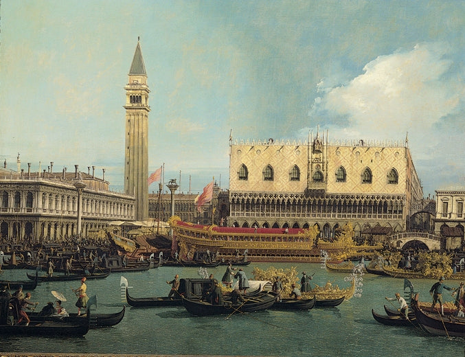 Le Bucentaure au Môle le jour de l'Ascension - Canaletto