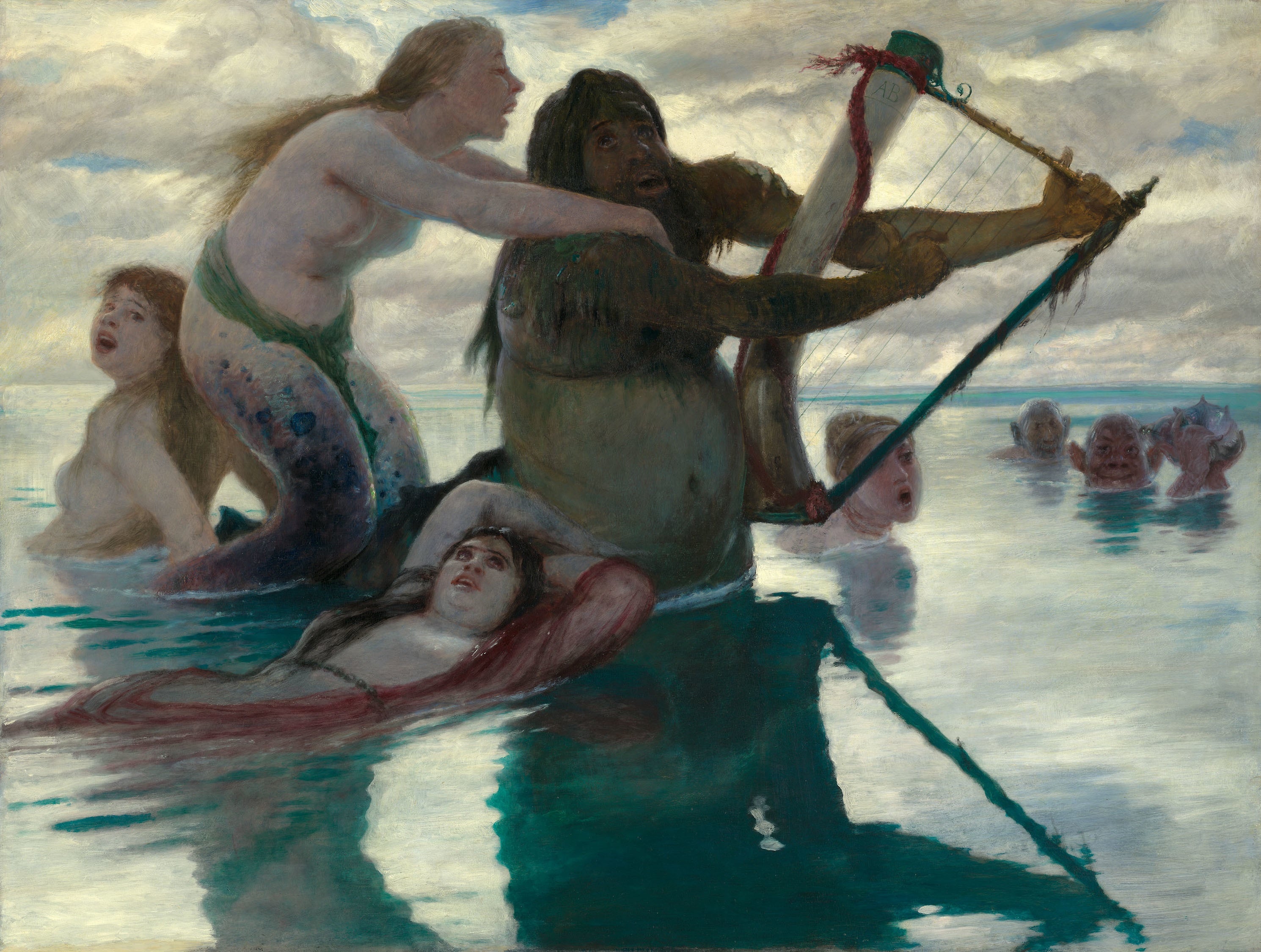 Dans la mer - Arnold Böcklin