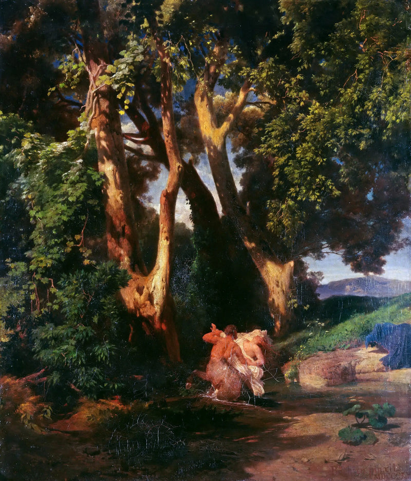 Centeia e Ninfa - Arnold Böcklin