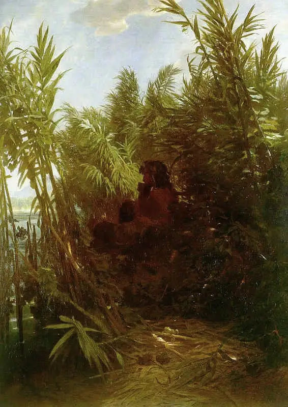 Pan dentro do junco - Arnold Böcklin