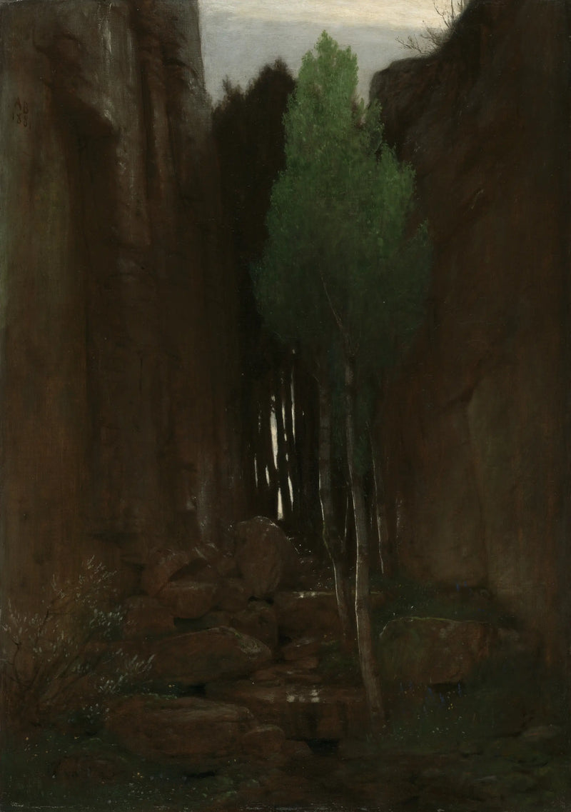 Uma fonte em uma garganta estreita - Arnold Böcklin