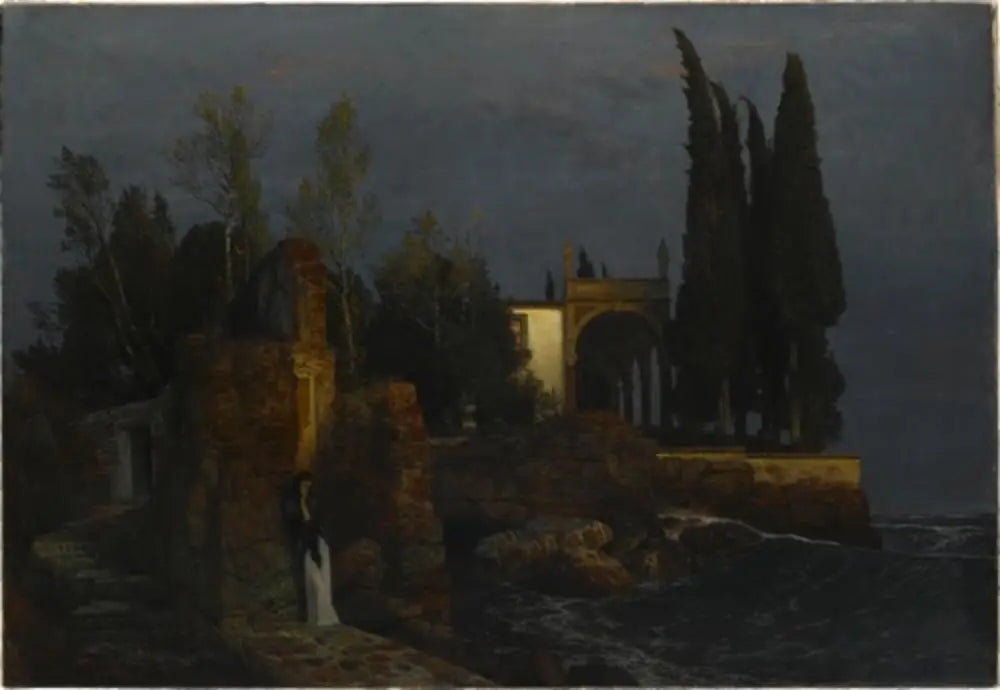 Villa au bord de la mer - Arnold Böcklin - Alpha Reproduction