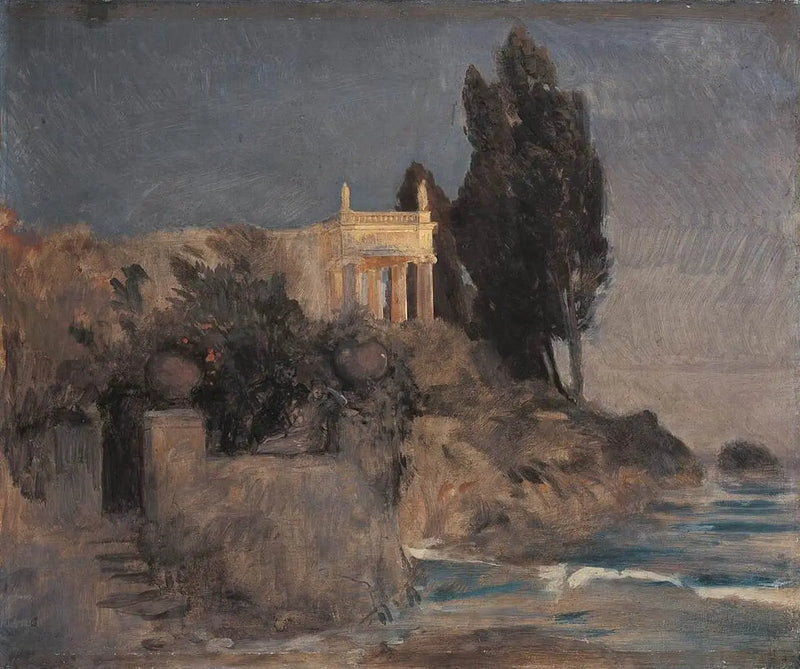 Villa à beira-mar - Arnold Böcklin