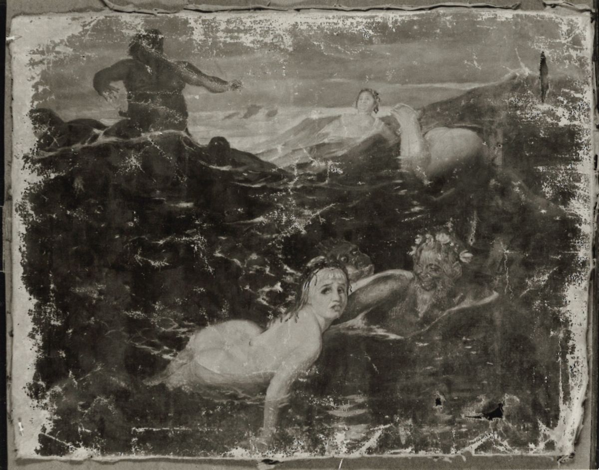 Jouer dans les vagues (1900) - Arnold Böcklin