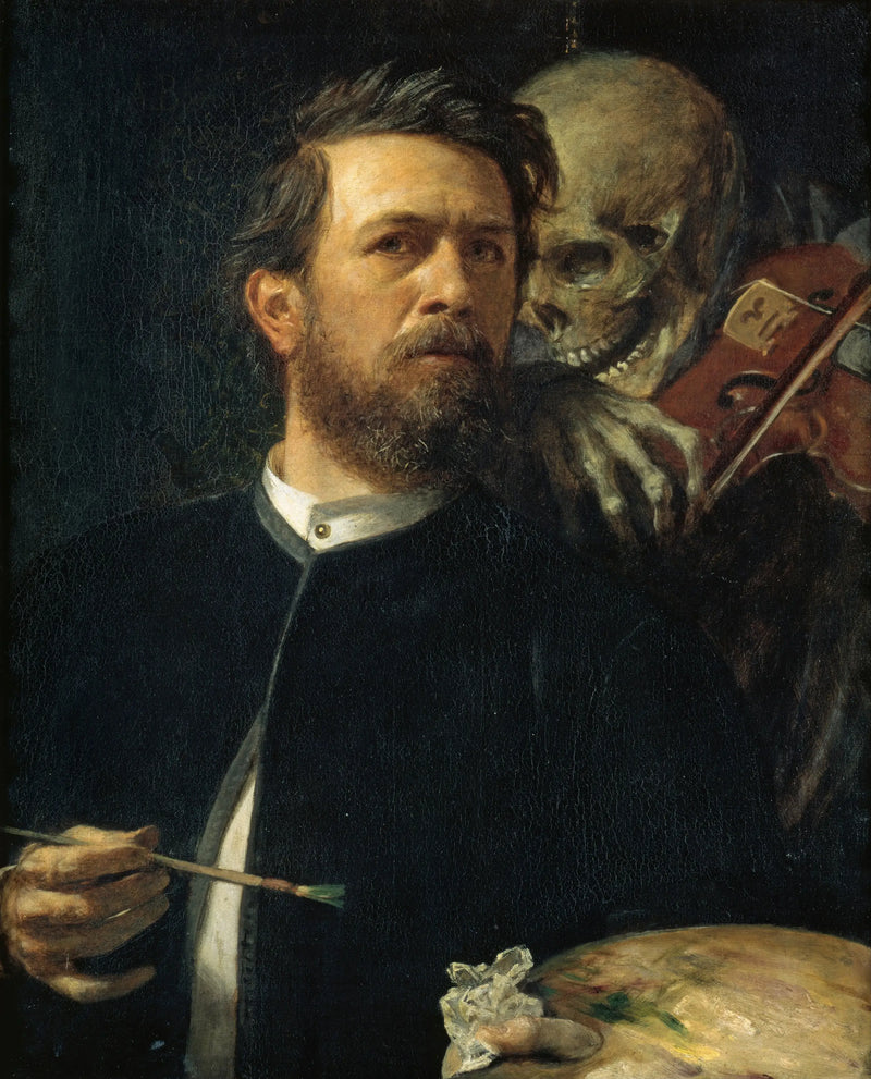 Autorretrato com a Morte tocando violino - Arnold Böcklin