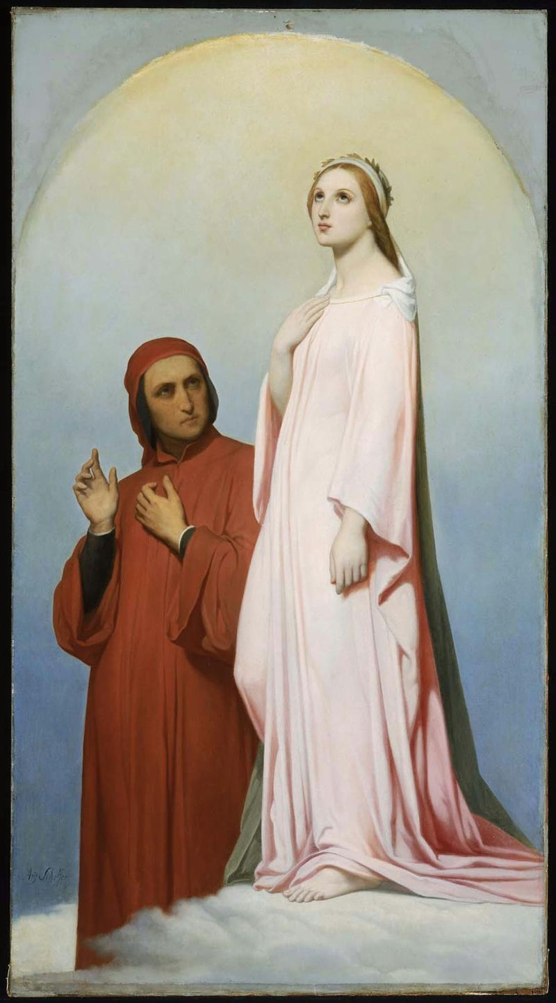 Dante e Beatriz - Ary Scheffer
