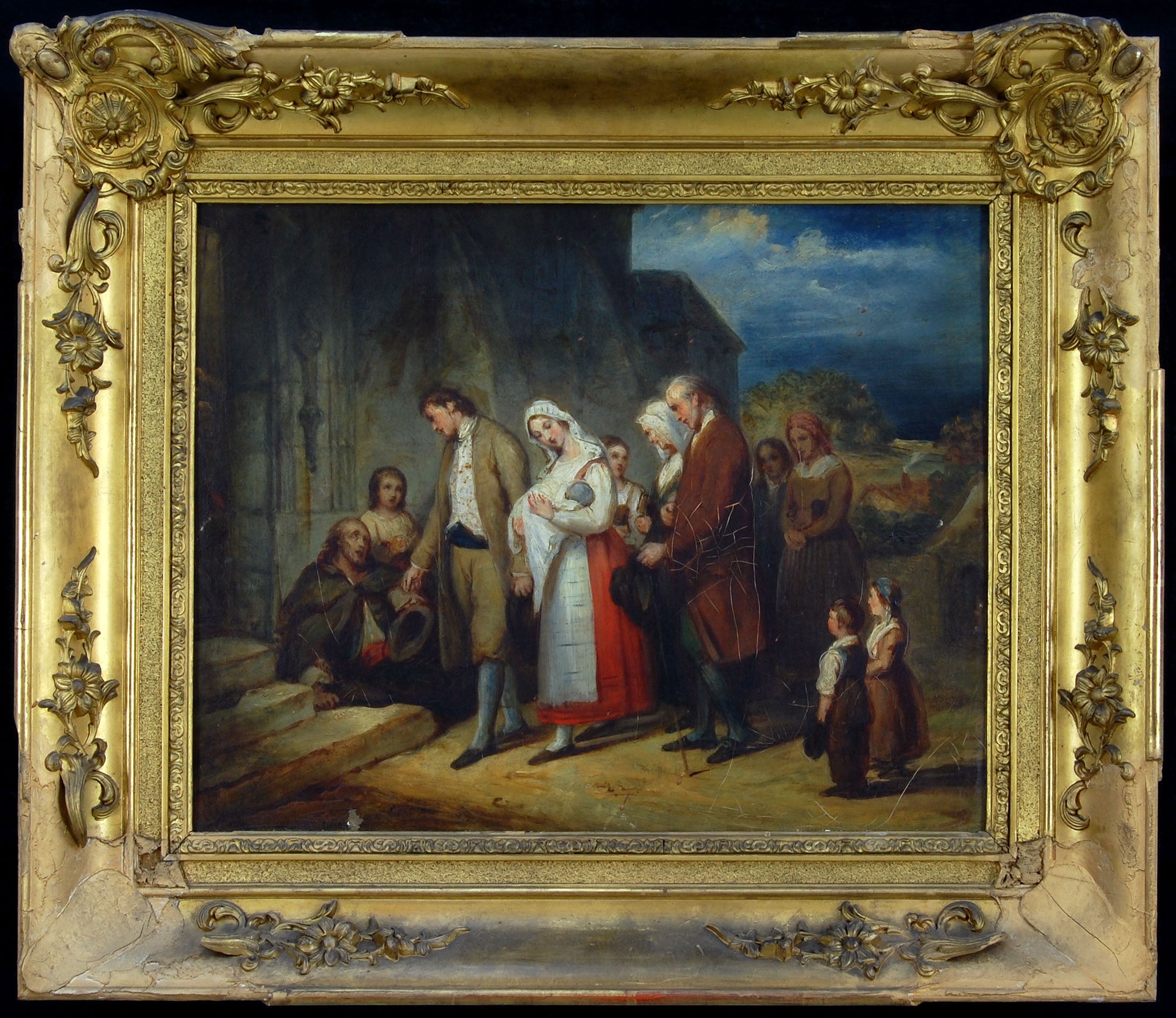 Baptême au village - Ary Scheffer