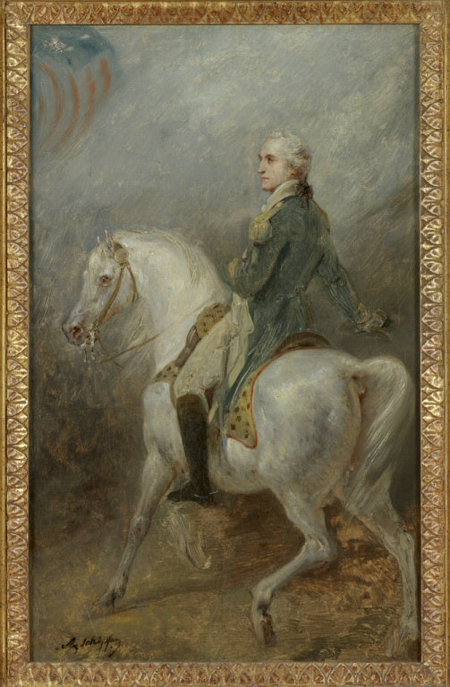 Retrato equestre de George Washington - Ary Scheffer