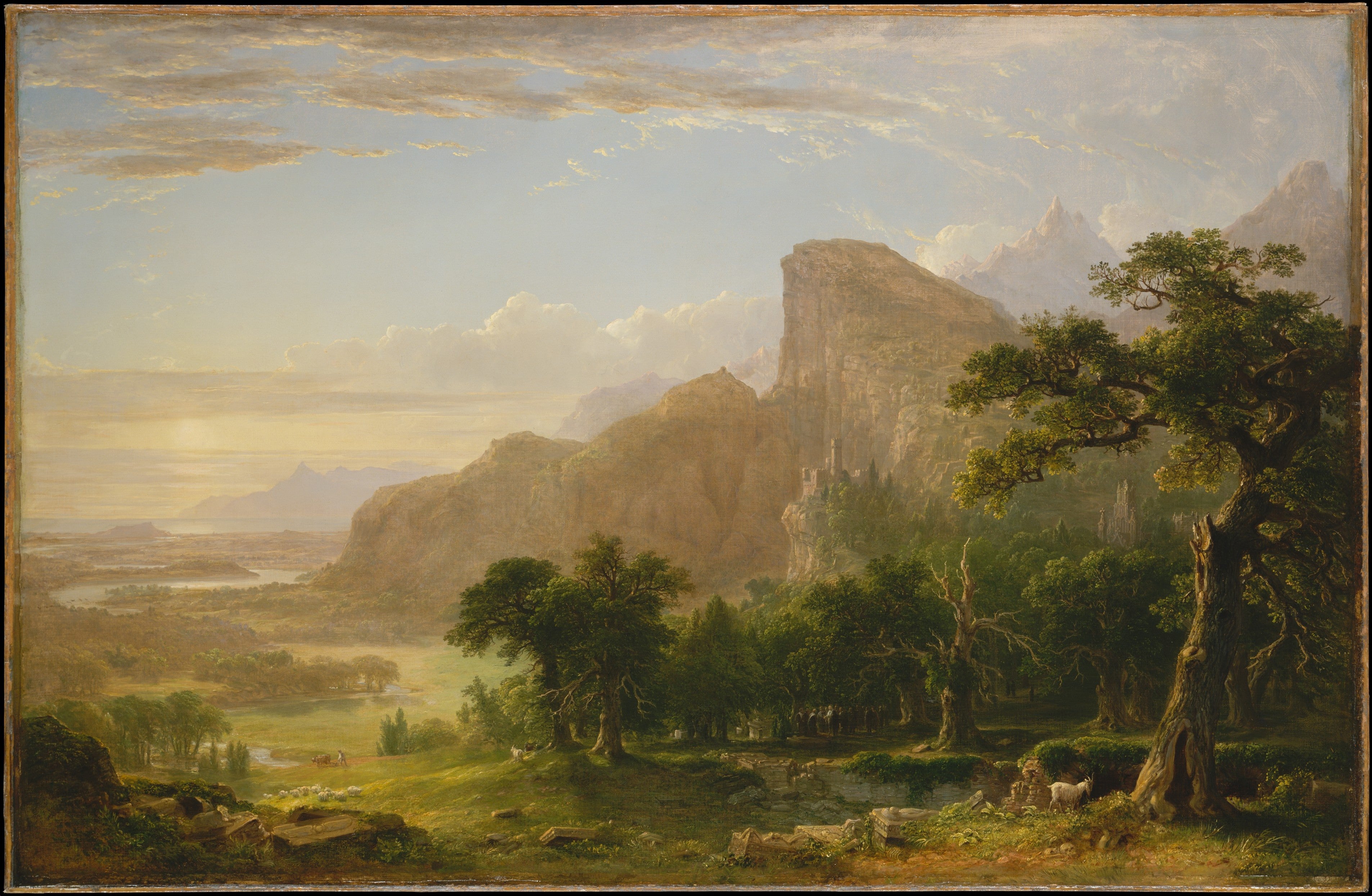 Paysage — Scène de « Thanatopsis » - Asher Brown Durand