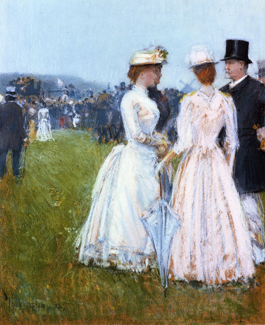 Au Grand Prix de Paris - Childe Hassam