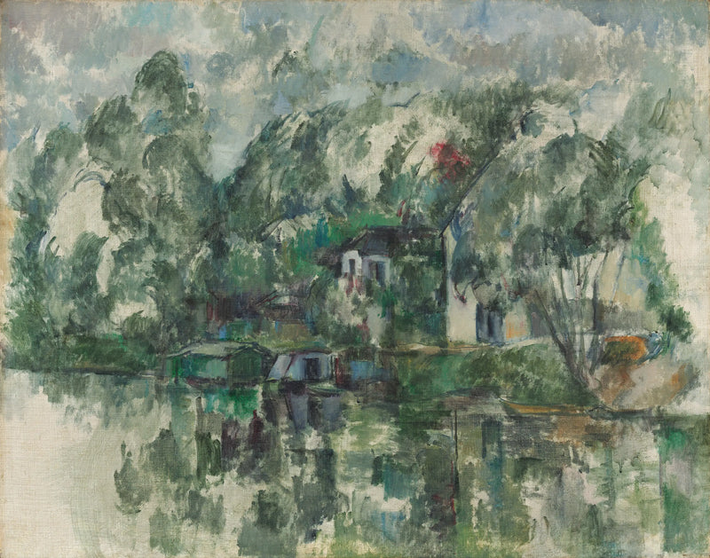 À beira da água - Paul Cézanne