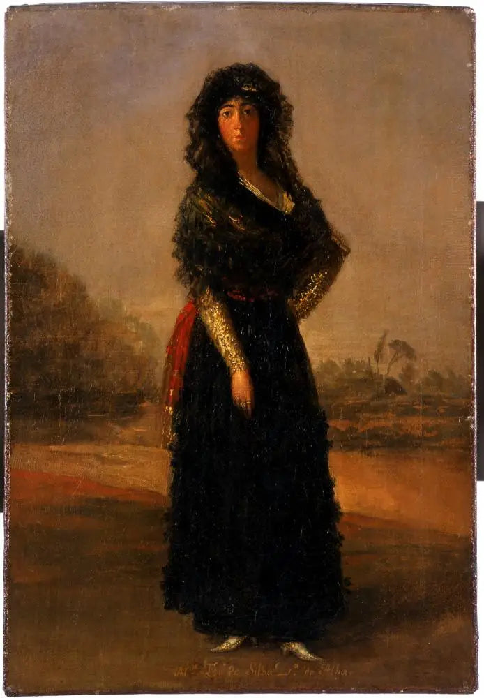 A duquesa de Alba, esboço - Francisco de Goya