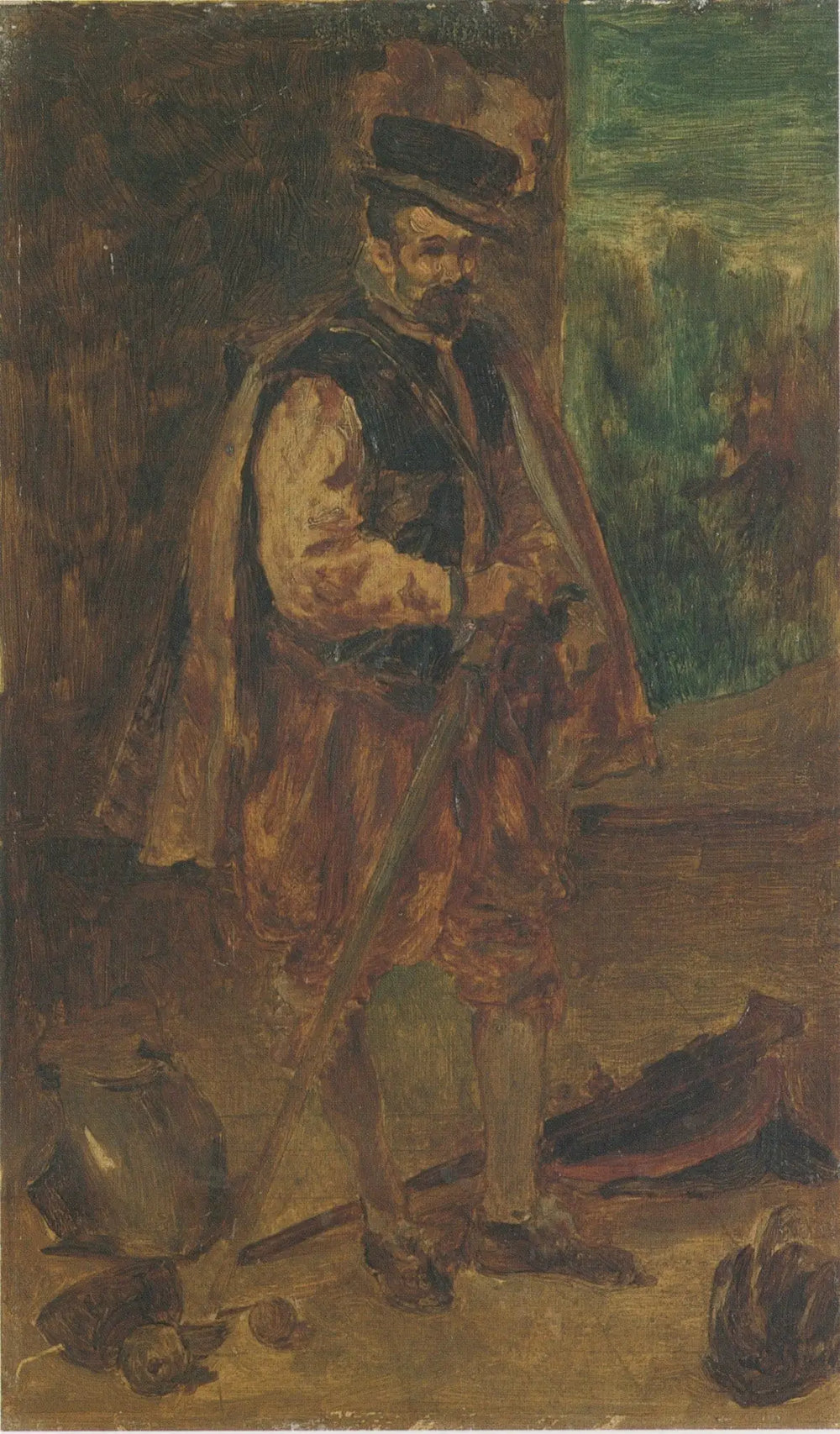 Reproduction du tableau « L'homme avec une canne - Édouard Manet » par Alpha Reproduction en peinture à l’huile