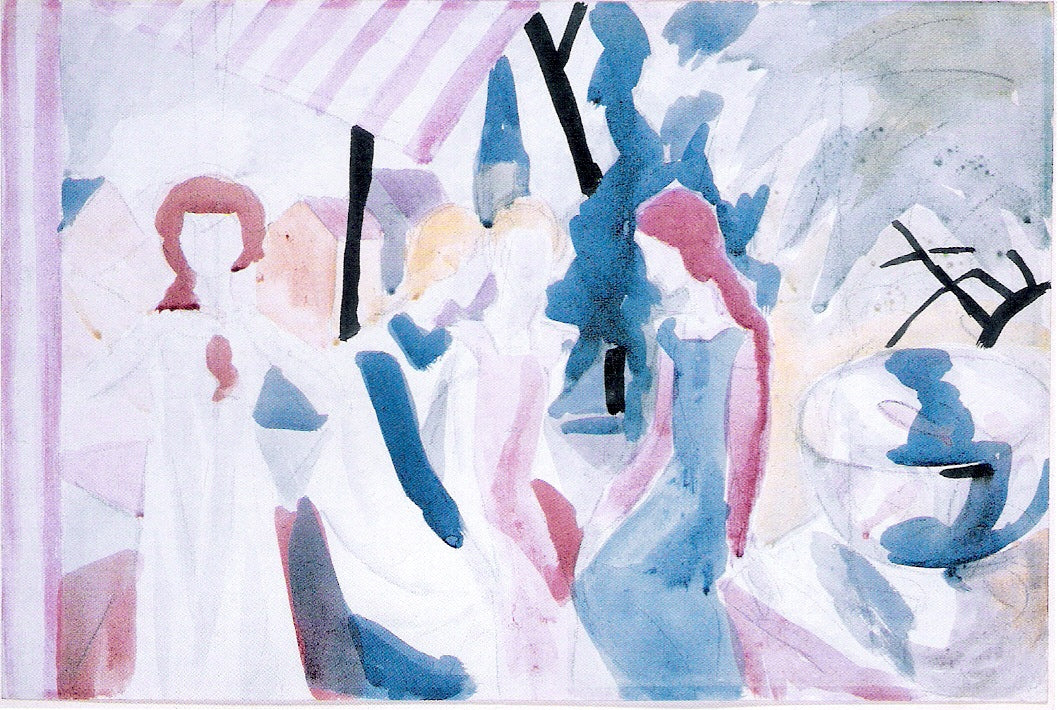 Reproduction du tableau « Q130751642 - August Macke » par Alpha Reproduction en peinture à l’huile