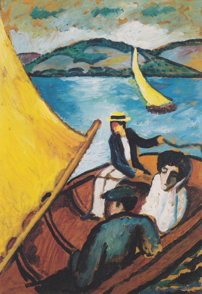 Veleiro no Tegernsee - August Macke