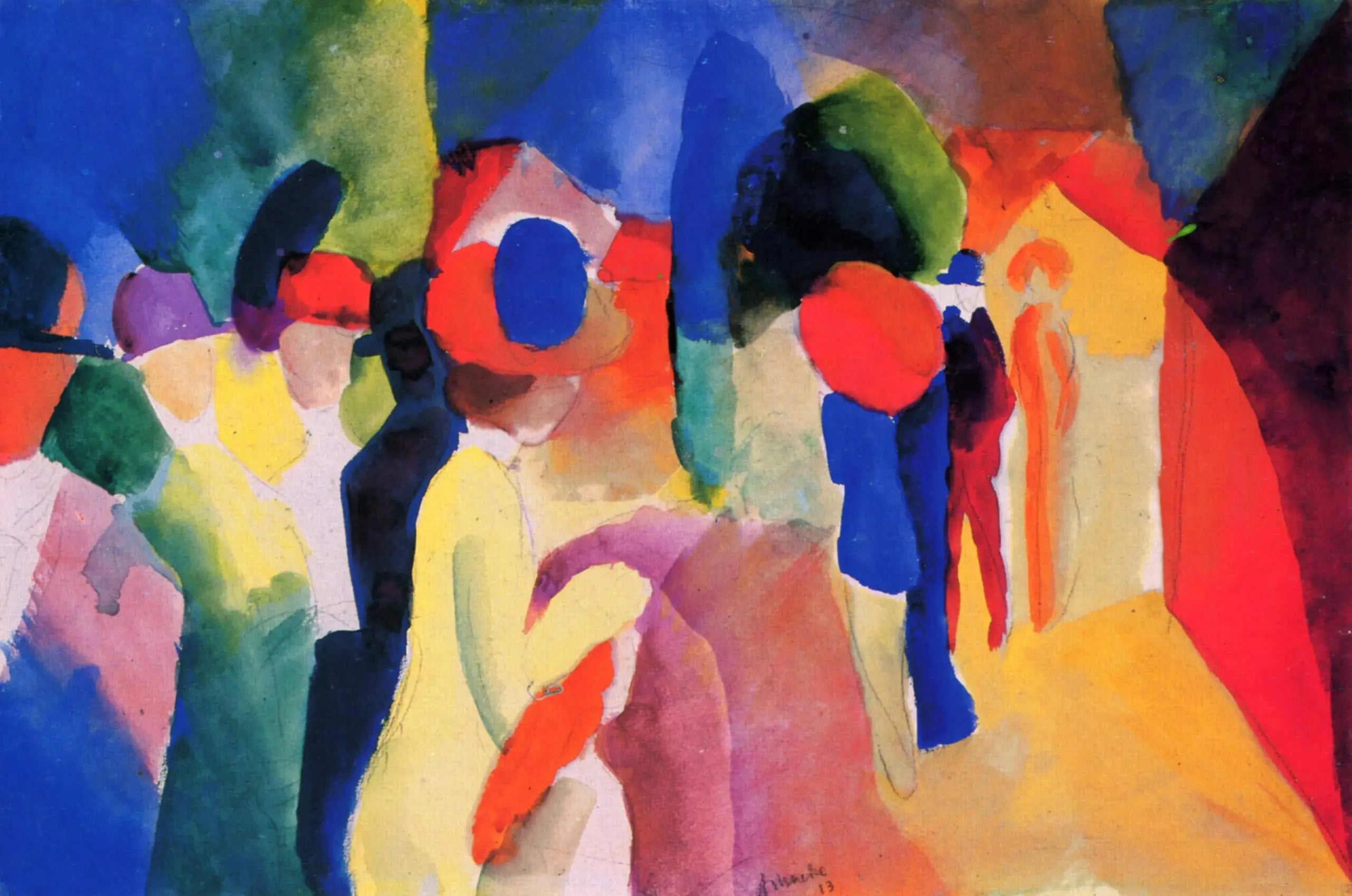 Reproduction du tableau « Q130745876 - August Macke » par Alpha Reproduction en peinture à l’huile