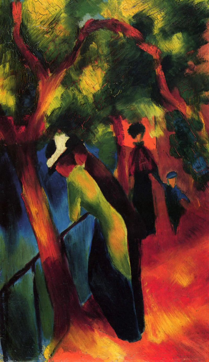 Passeio ensolarado - August Macke
