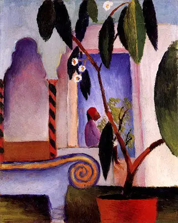 Reproduction du tableau « Q110532712 - August Macke » par Alpha Reproduction en peinture à l’huile