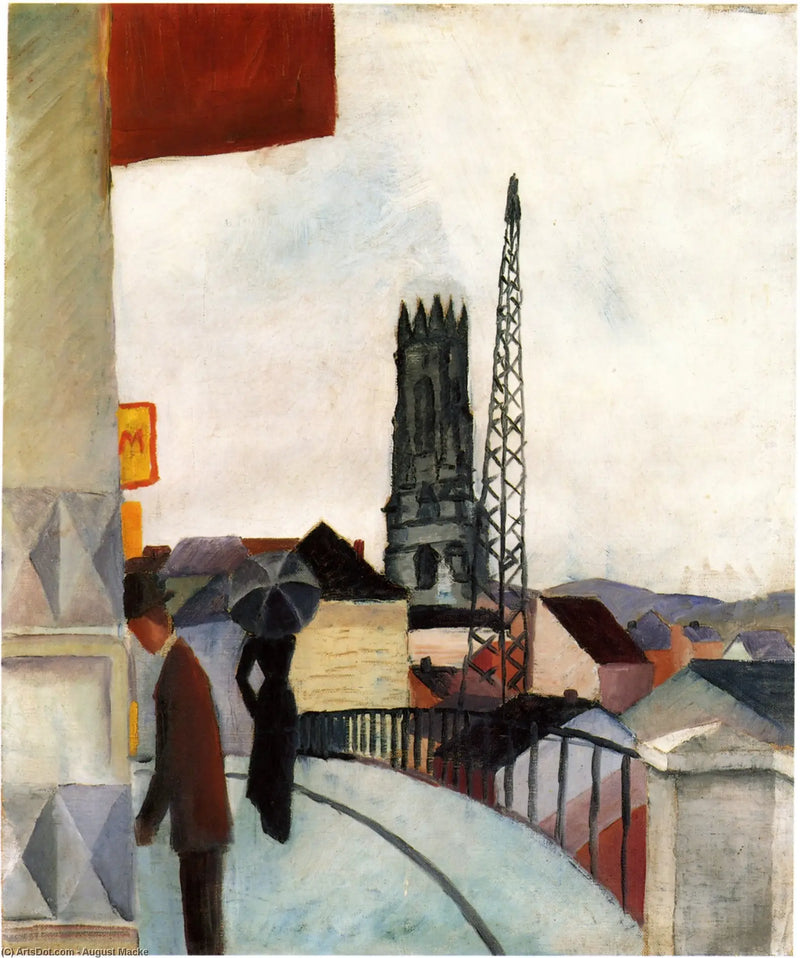 Catedral de Friburgo na Suíça - August Macke