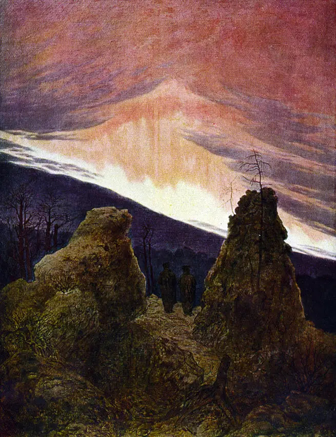 Auroras Boreais - Caspar David Friedrich