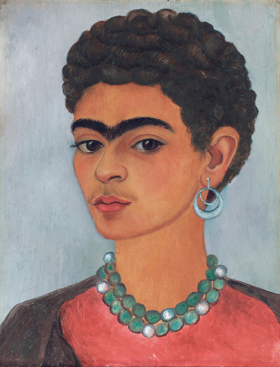 Autorretrato com cabelos cacheados – Frida Kahlo (1935)