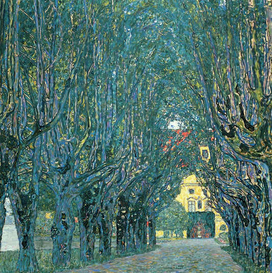 🌳✨ Avenida no parque do Schloss Kammer – Gustav Klimt (1912)