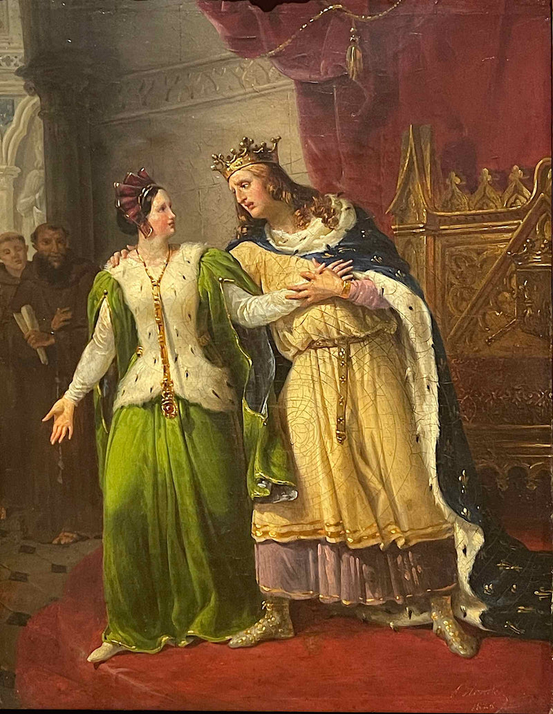 Philippe Auguste et Agnès de Méranie - Merry-Joseph Blondel