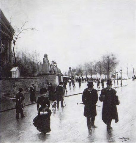 Devant l'Assemblée nationale - Jean Béraud