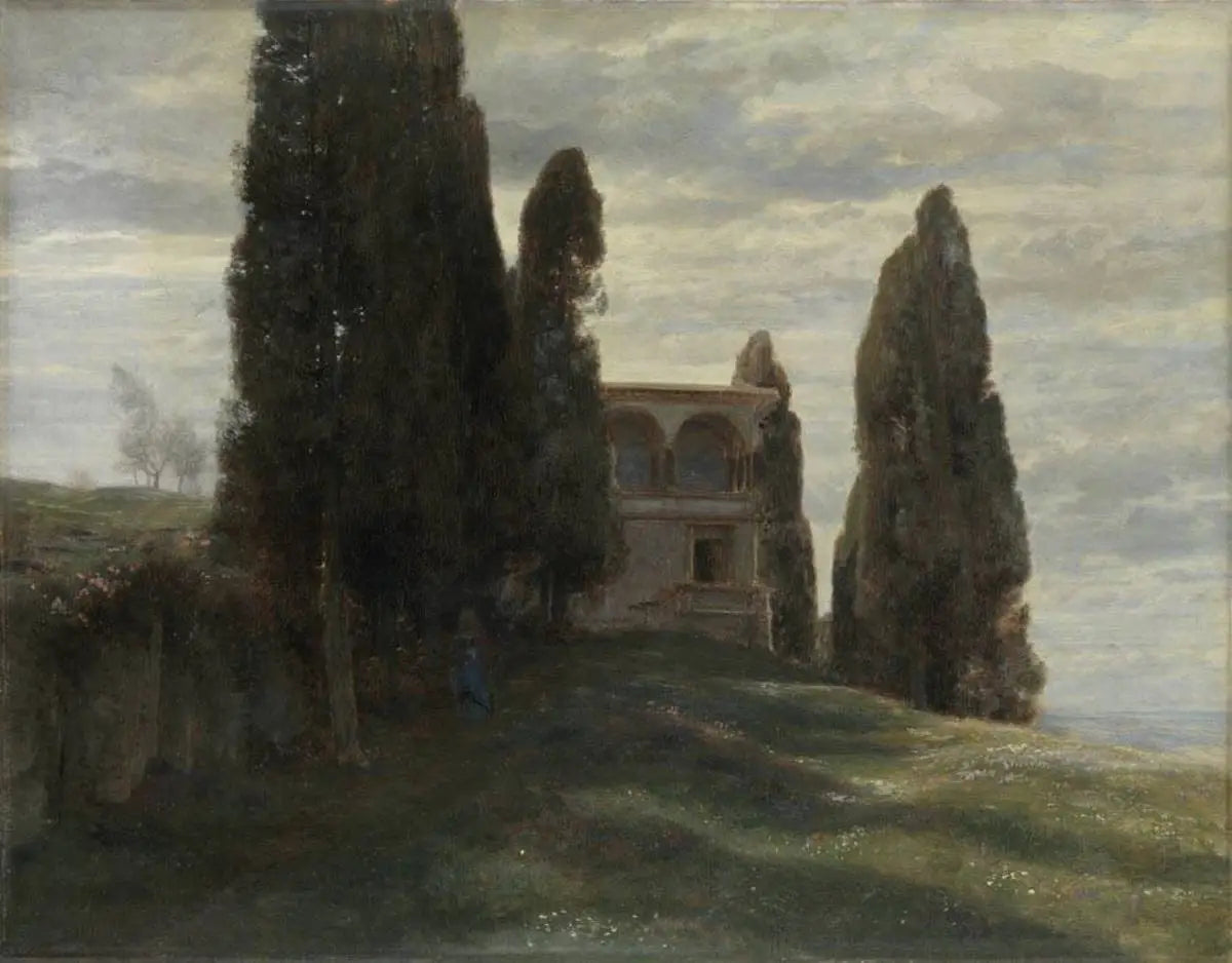 Villa italienne au printemps - Arnold Böcklin - Alpha Reproduction