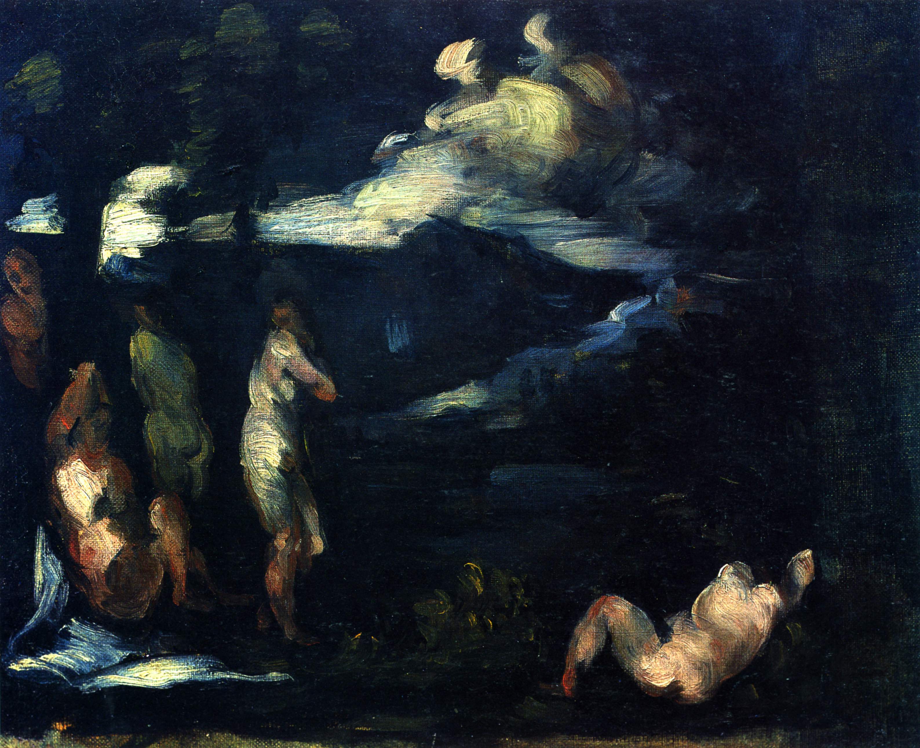 Reproduction du tableau « Baigneuses - Paul Cézanne » par Alpha Reproduction en peinture à l’huile