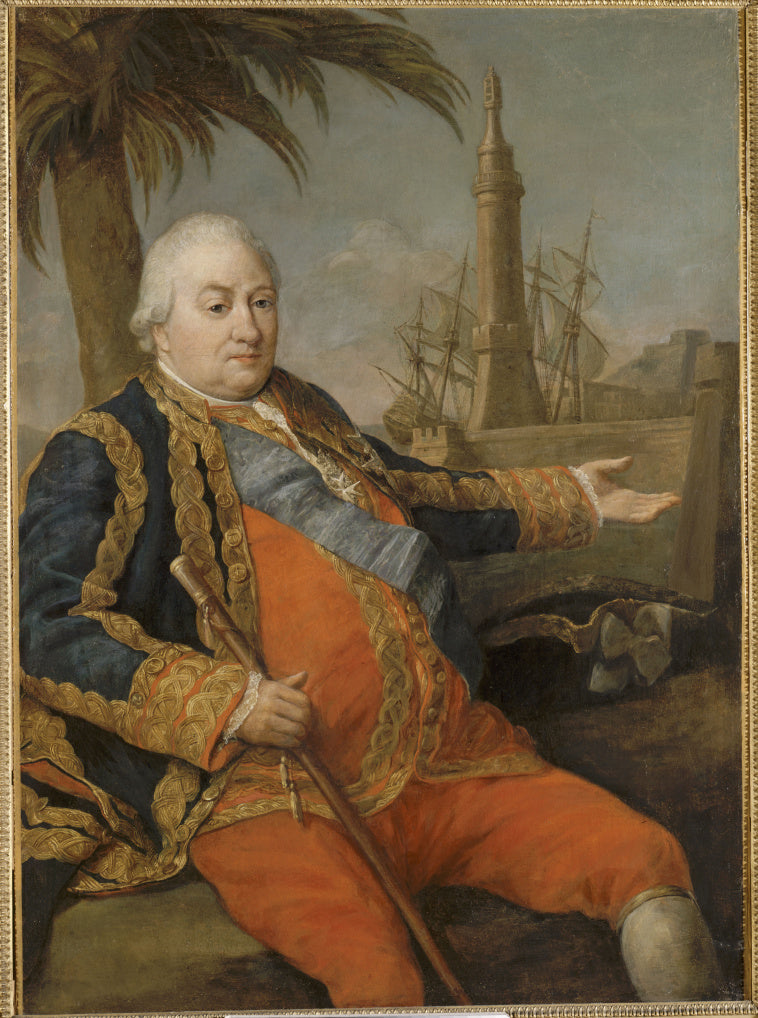 O Bailli de Suffren, almirante da França (1726-1788) - Pompeo Batoni