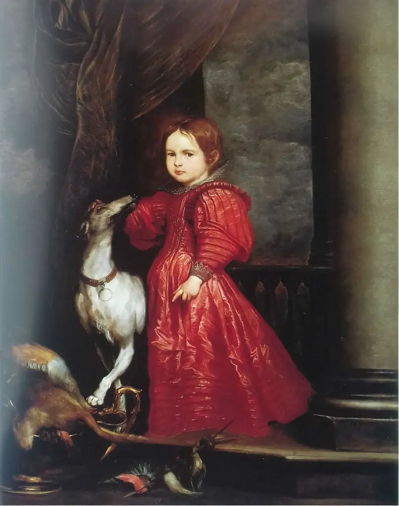 Retrato de uma menina com Diana - Antoine van Dyck