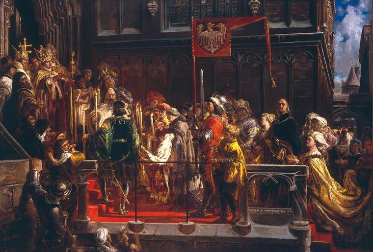 Baptême de Ladislas de Varna 18.II.1425. - Jan Matejko