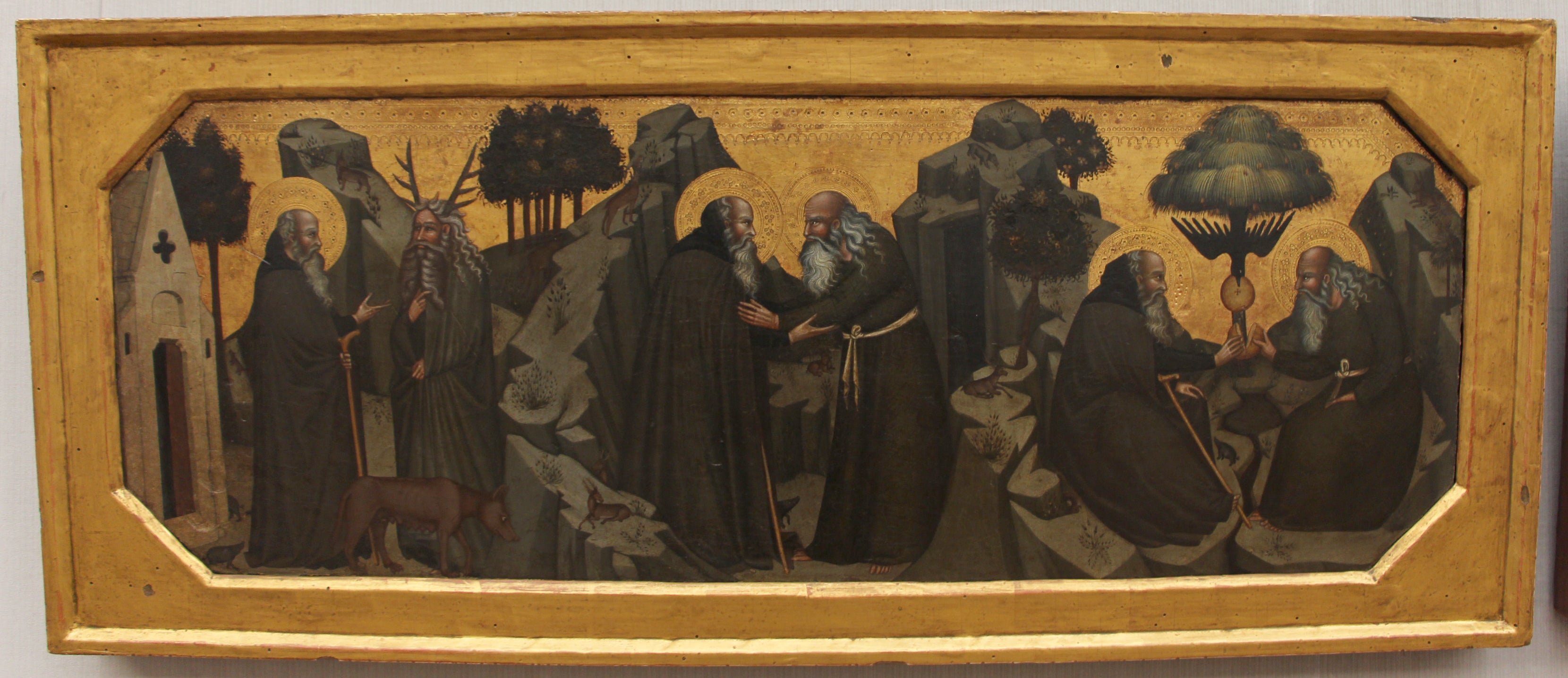 scène de la vie de Paul de Thèbes et Antony Abate - Bartolo di Fredi