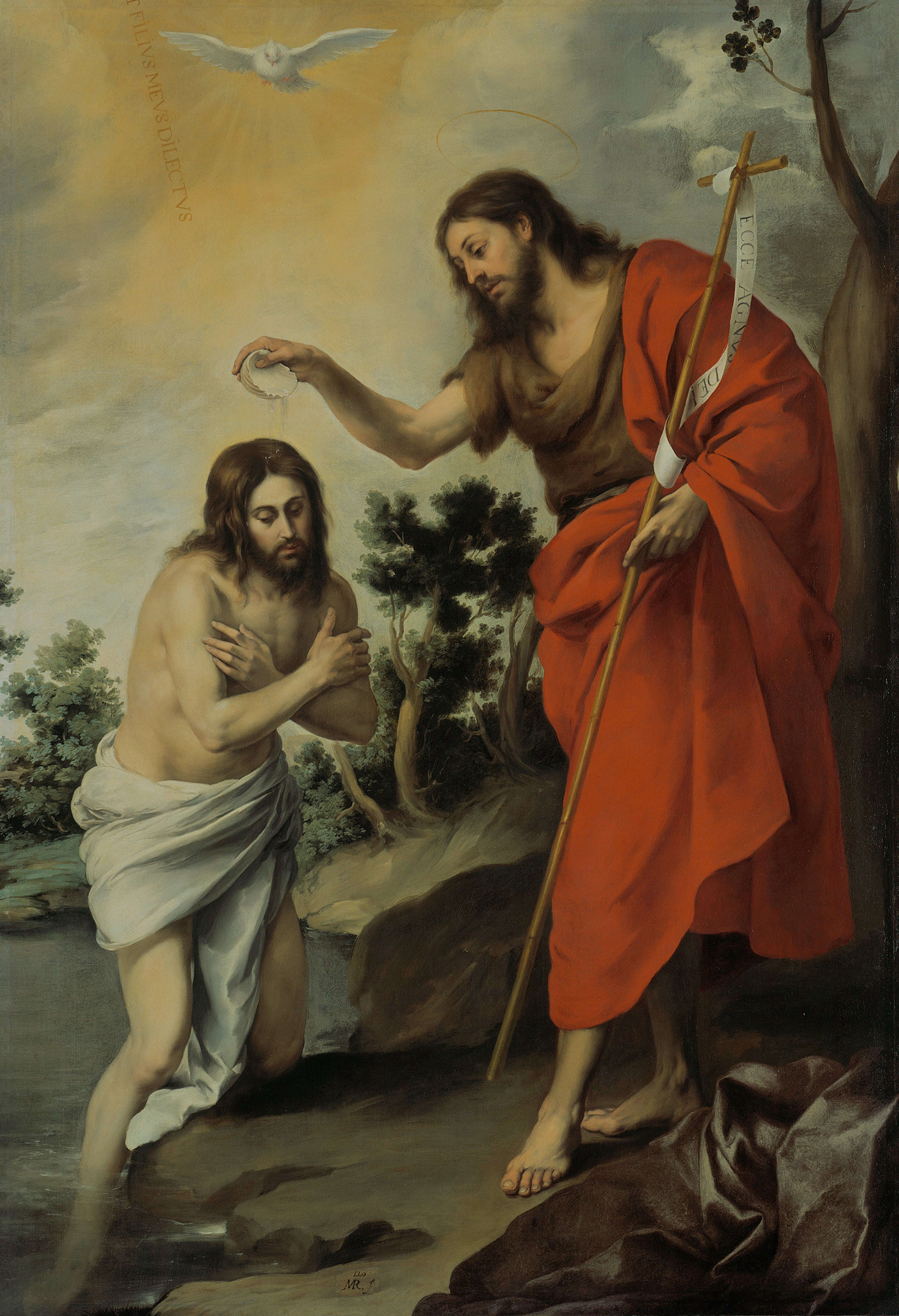 Le baptême du Christ - Bartolomé Esteban Murillo