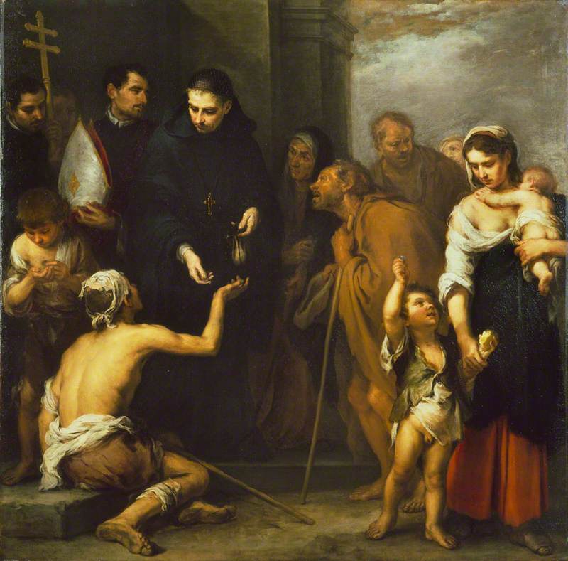 La Charité de Saint Thomas de Villanueva - Bartolomé Esteban Murillo