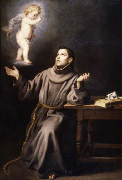 La vision de saint Antoine de Padoue - Bartolomé Esteban Murillo