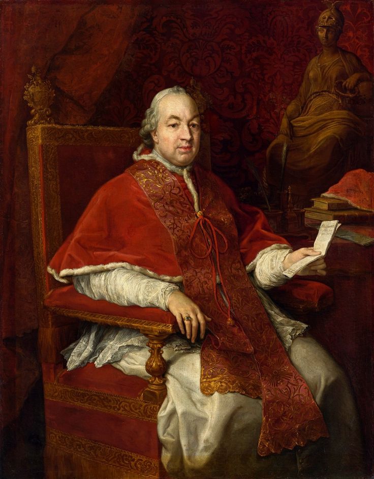 Retrato do Papa Pio VI. - Pompeo Batoni