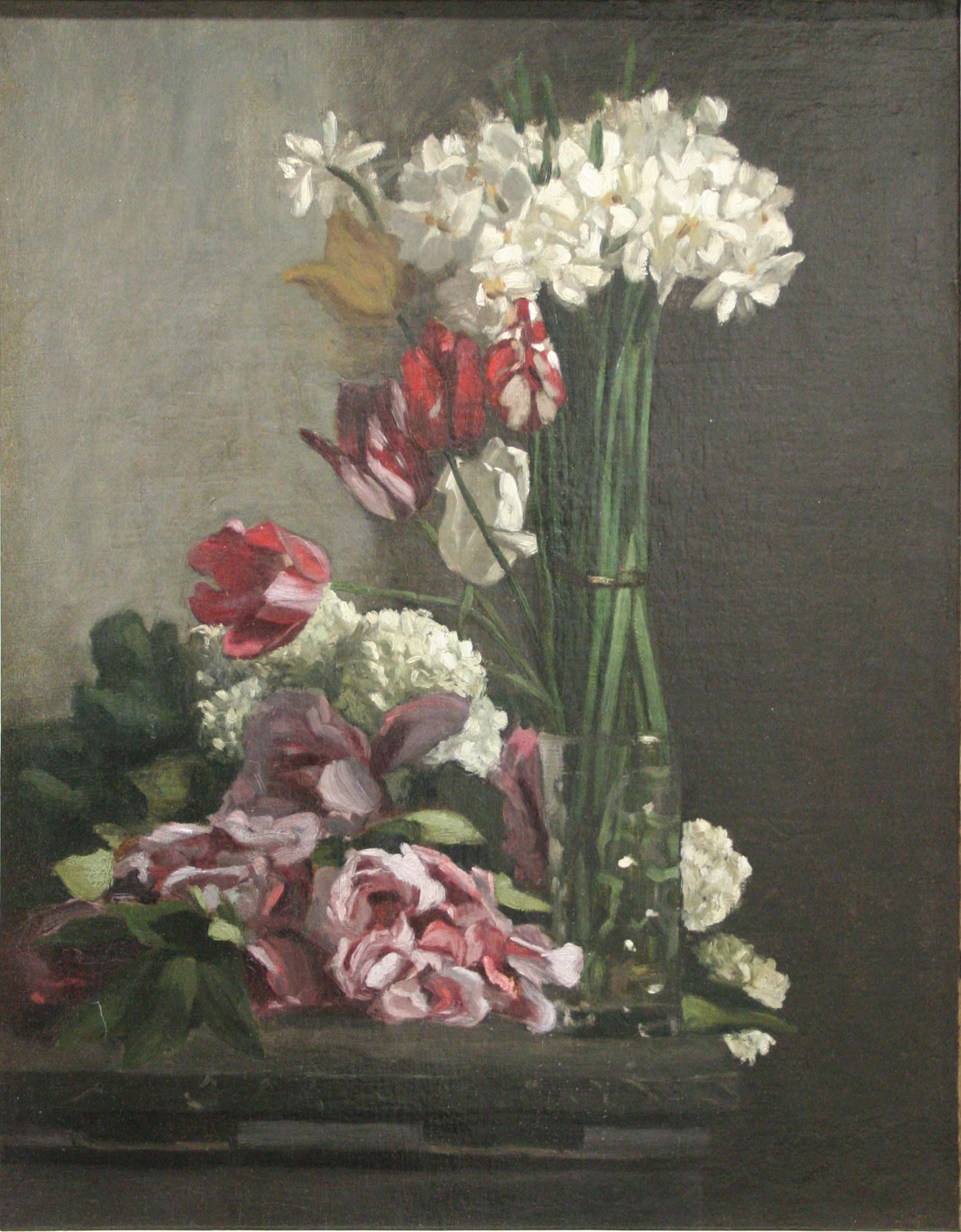 Reproduction du tableau « Fleurs - Frédéric Bazille » par Alpha Reproduction en peinture à l’huile