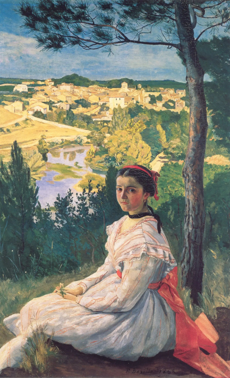 A Vista da Vila - Frédéric Bazille