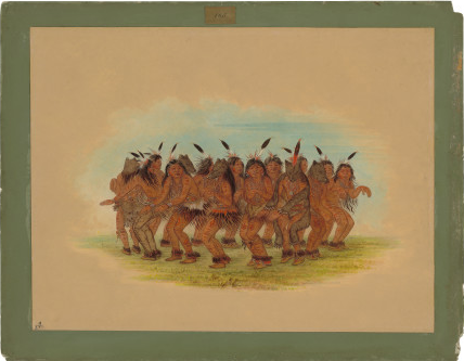 Danse de l'ours - K'nisteneux - George Catlin