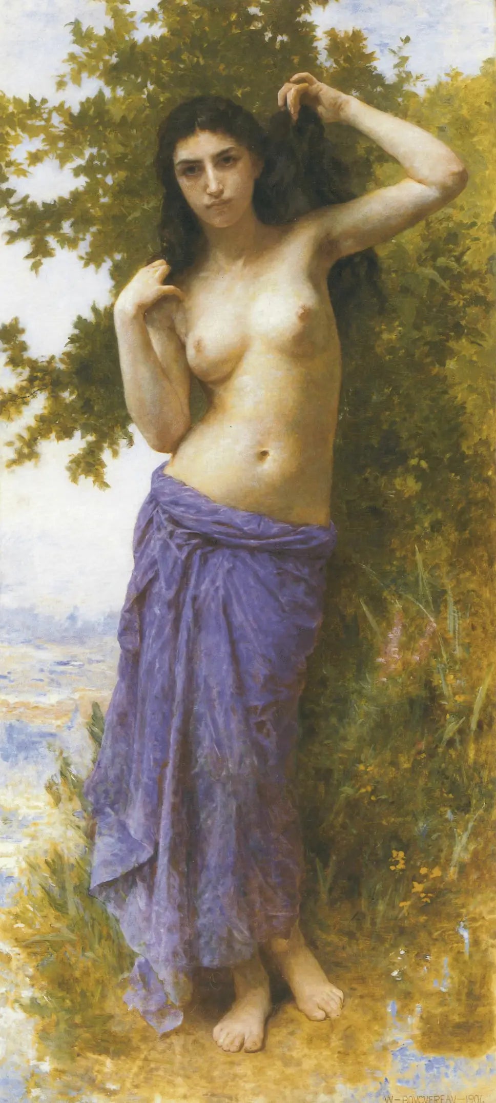 Reproduction du tableau « Beauté romane - Bouguereau » par Alpha Reproduction en peinture à l’huile
