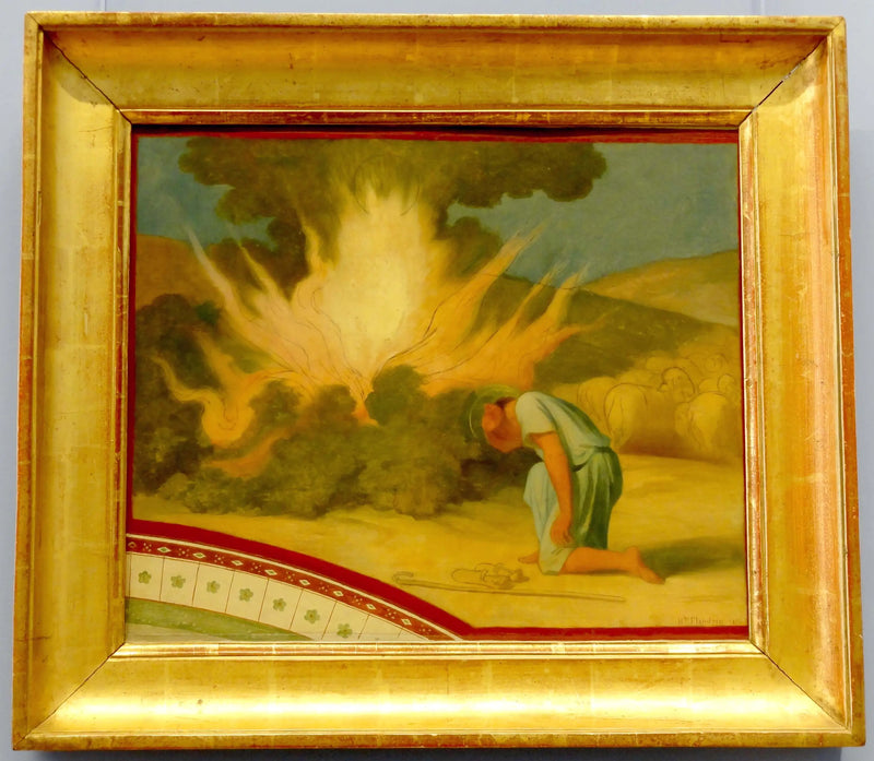 Moisés diante da Sarça Ardente - Hippolyte Flandrin