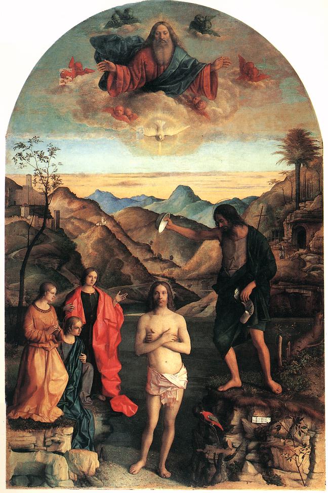 O Batismo de Cristo - Giovanni Bellini