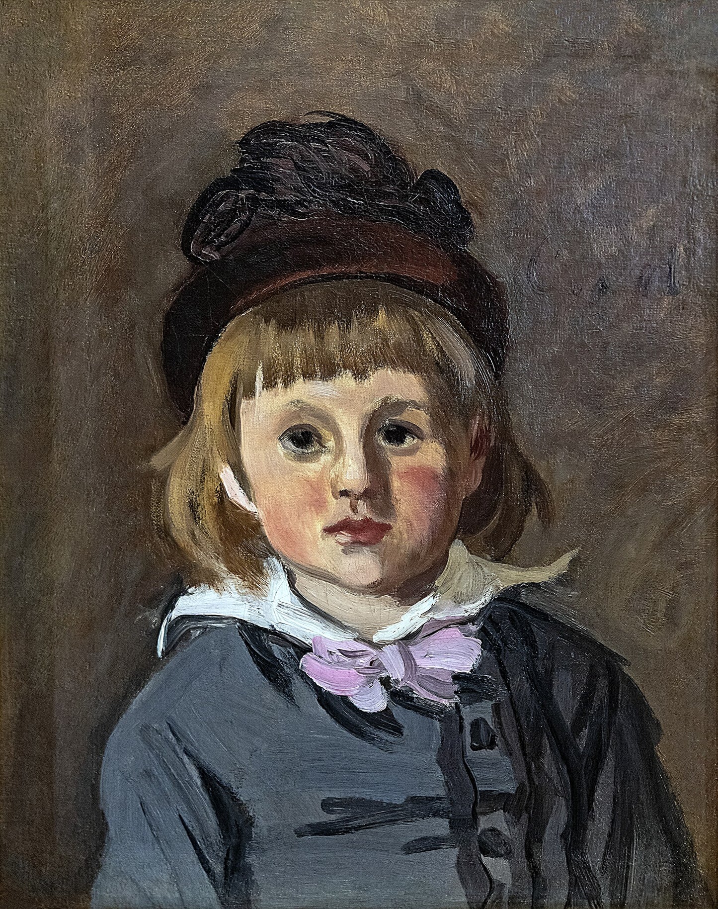 « Retrato de Jean Monet com gorro de pompom » – Claude Monet (1869)