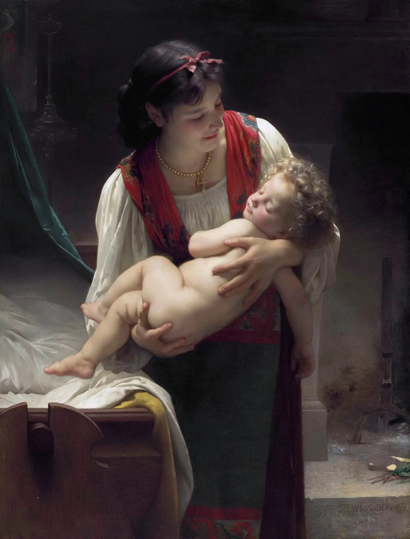 Berceuse (O pôr do sol) - Bouguereau